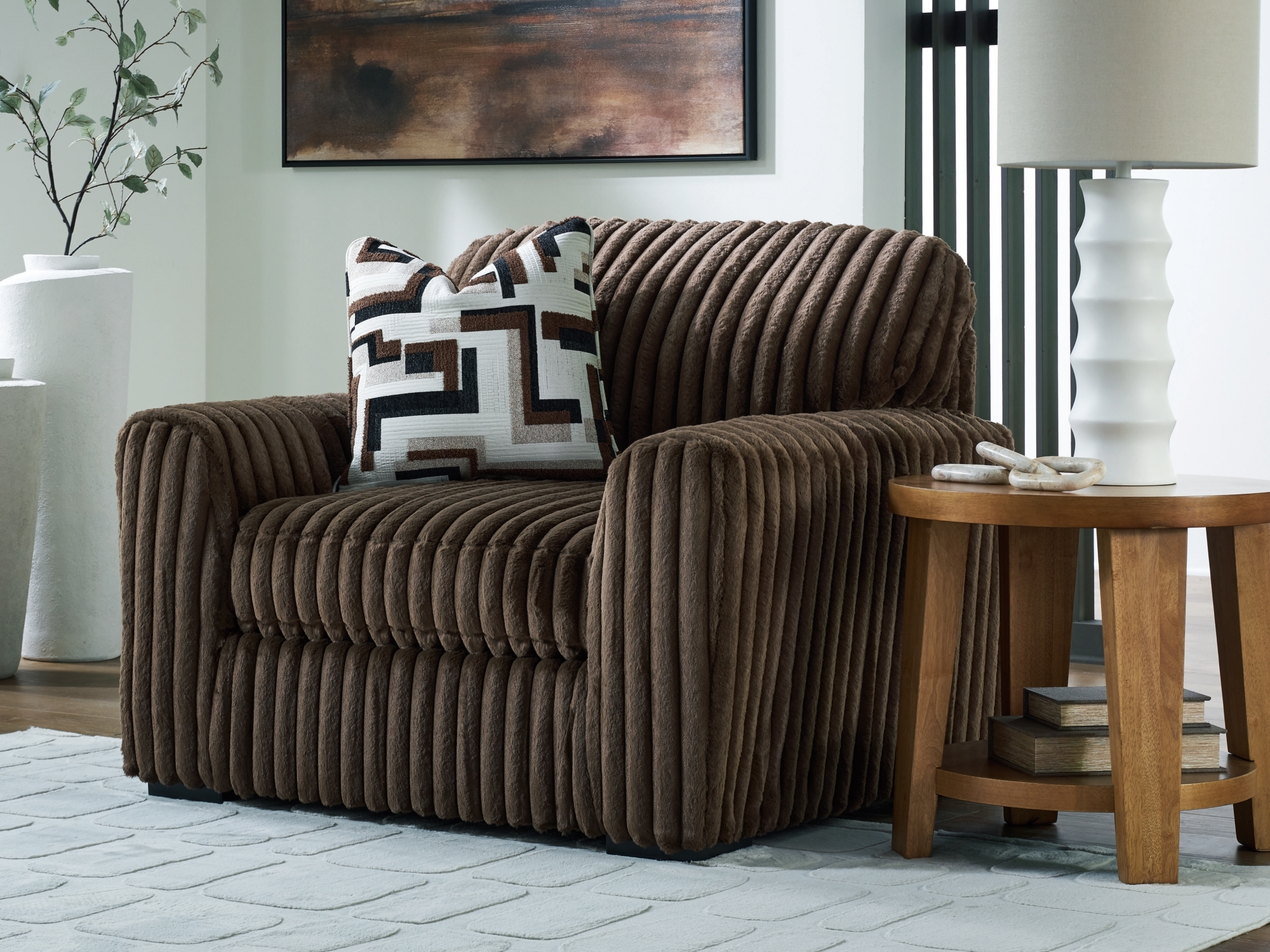 Signature Design by Ashley Midnight-Madness Chair And A Half