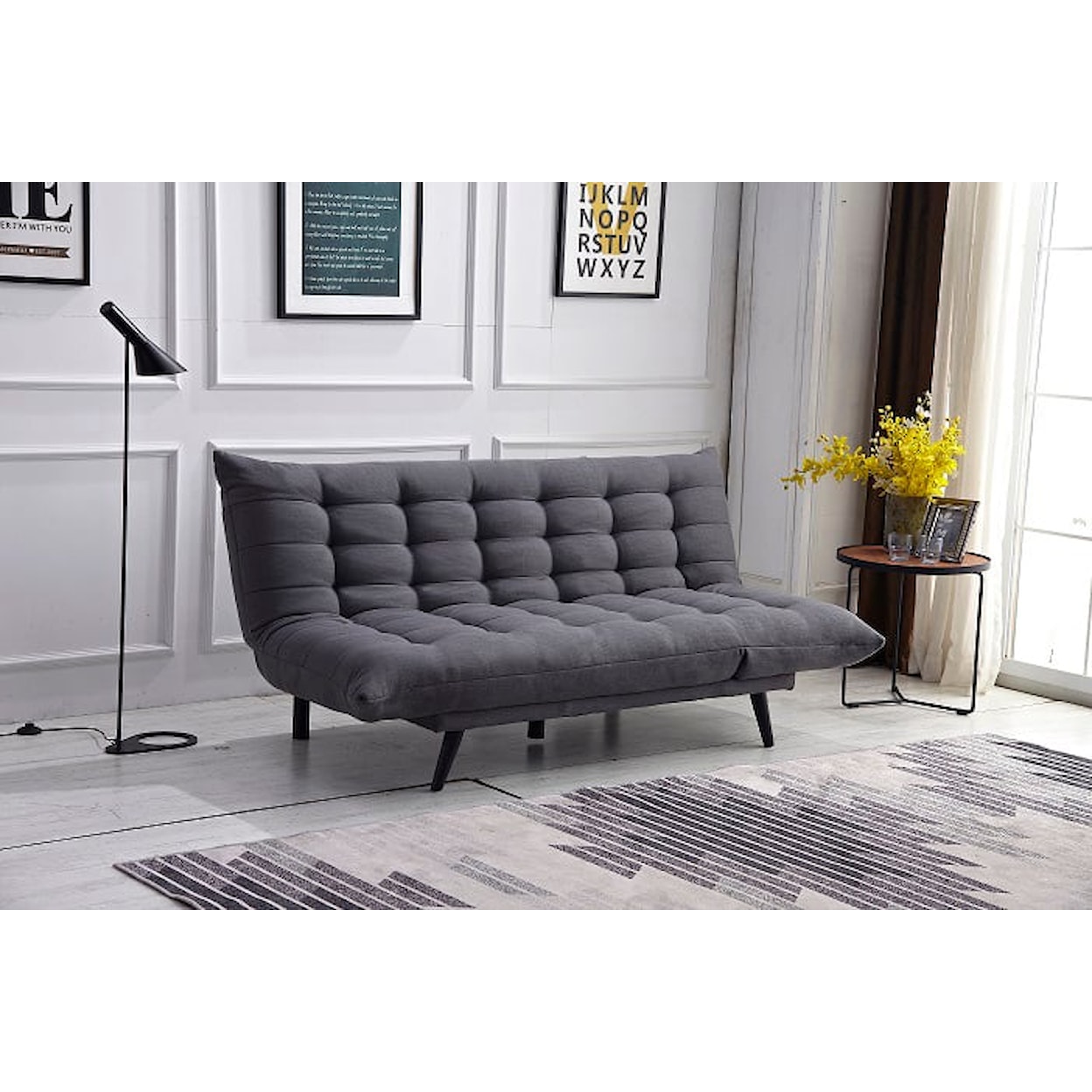 Milton Greens Stars Futons DARK GREY MULTI FUCTIONAL CLICK | CLACK PUSH