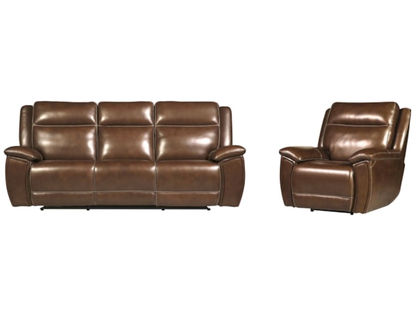 Power Reclining Sofa and Recliner Set