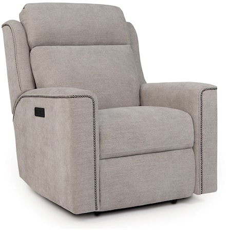 Fabric Power Recliner with Power Headrest