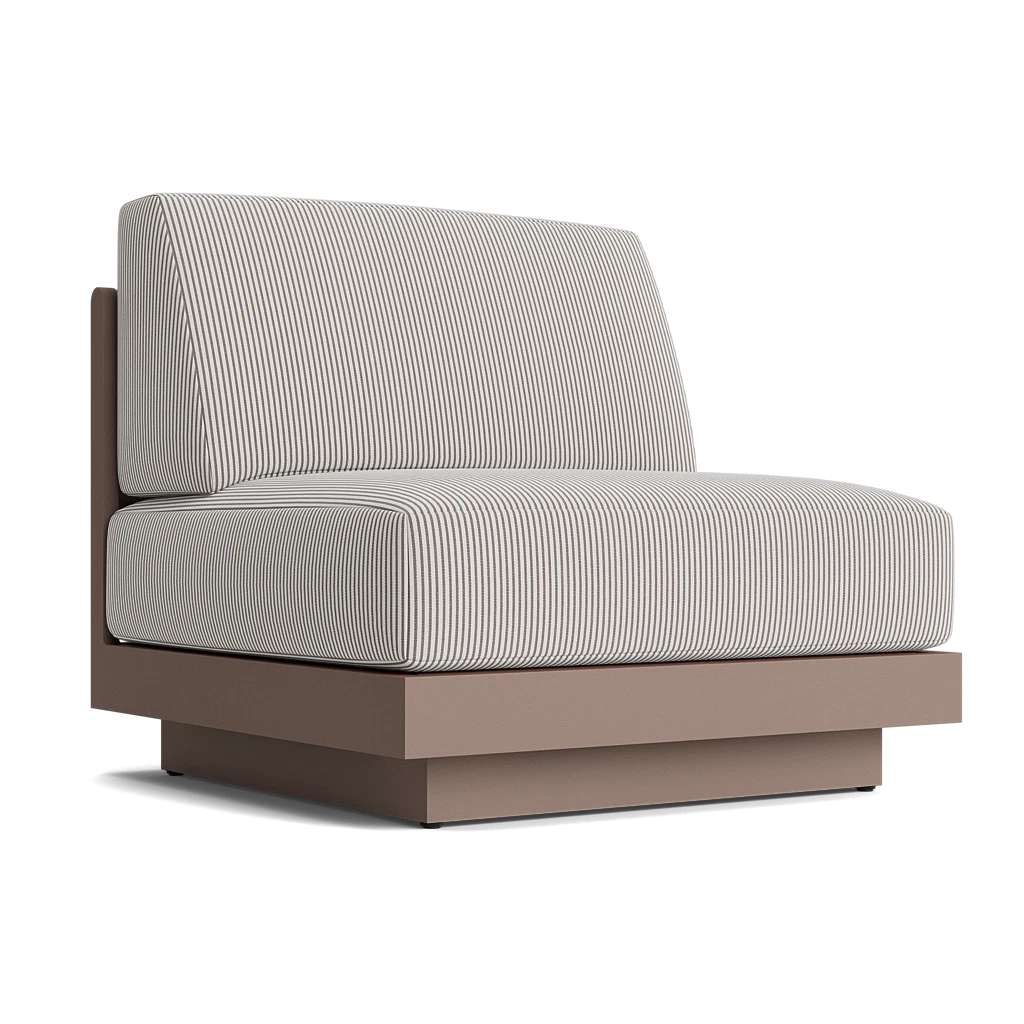 Cushioned Armless Lounge Chair