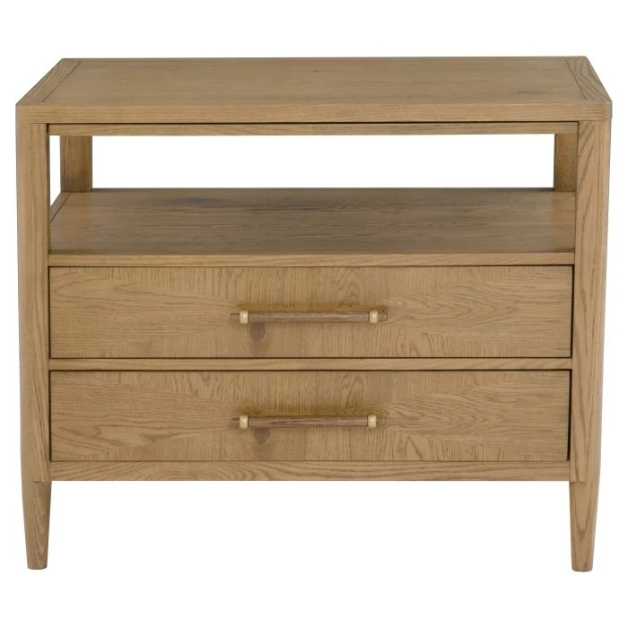 2-Drawer Nightstand w/Pull-Out Shelf