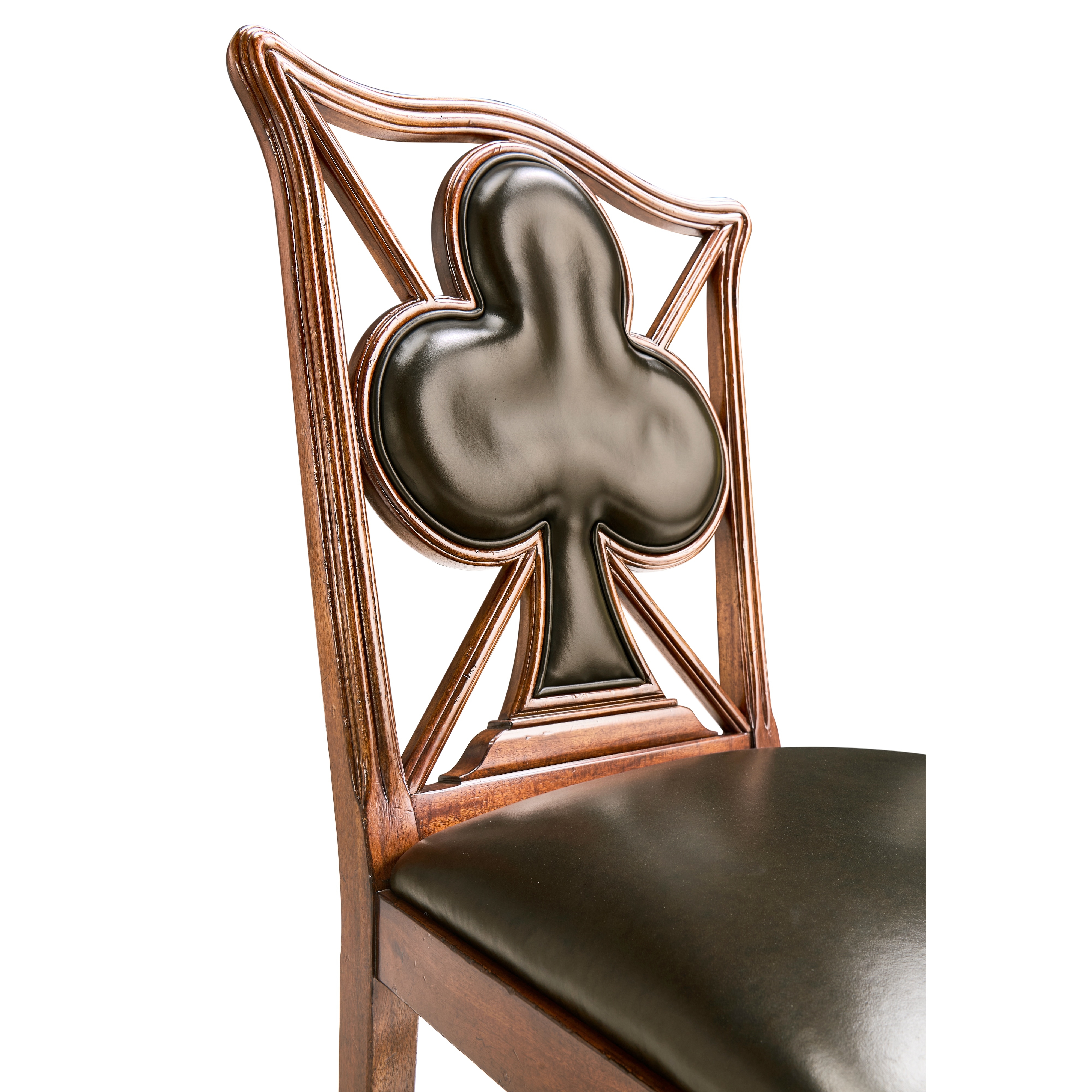 Jonathan Charles JC Traditional Playing Card "Club" Side Chair