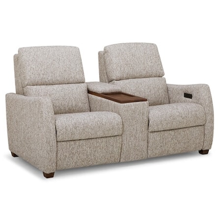 Luna Power Reclining Console Loveseat