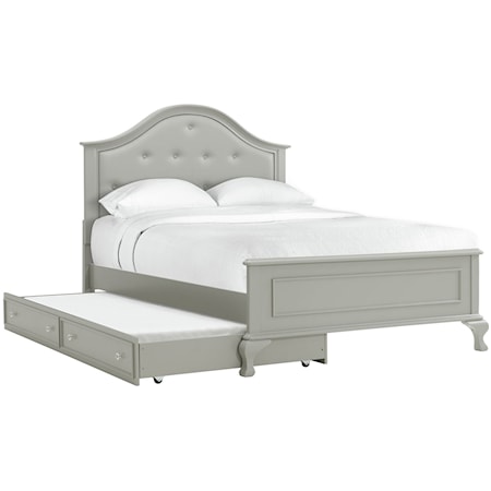 Full Upholstered Trundle Bed