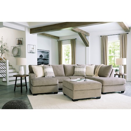 2-Piece Sectional with 2 Chaises