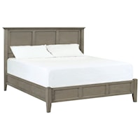 Transitional King Panel Bed