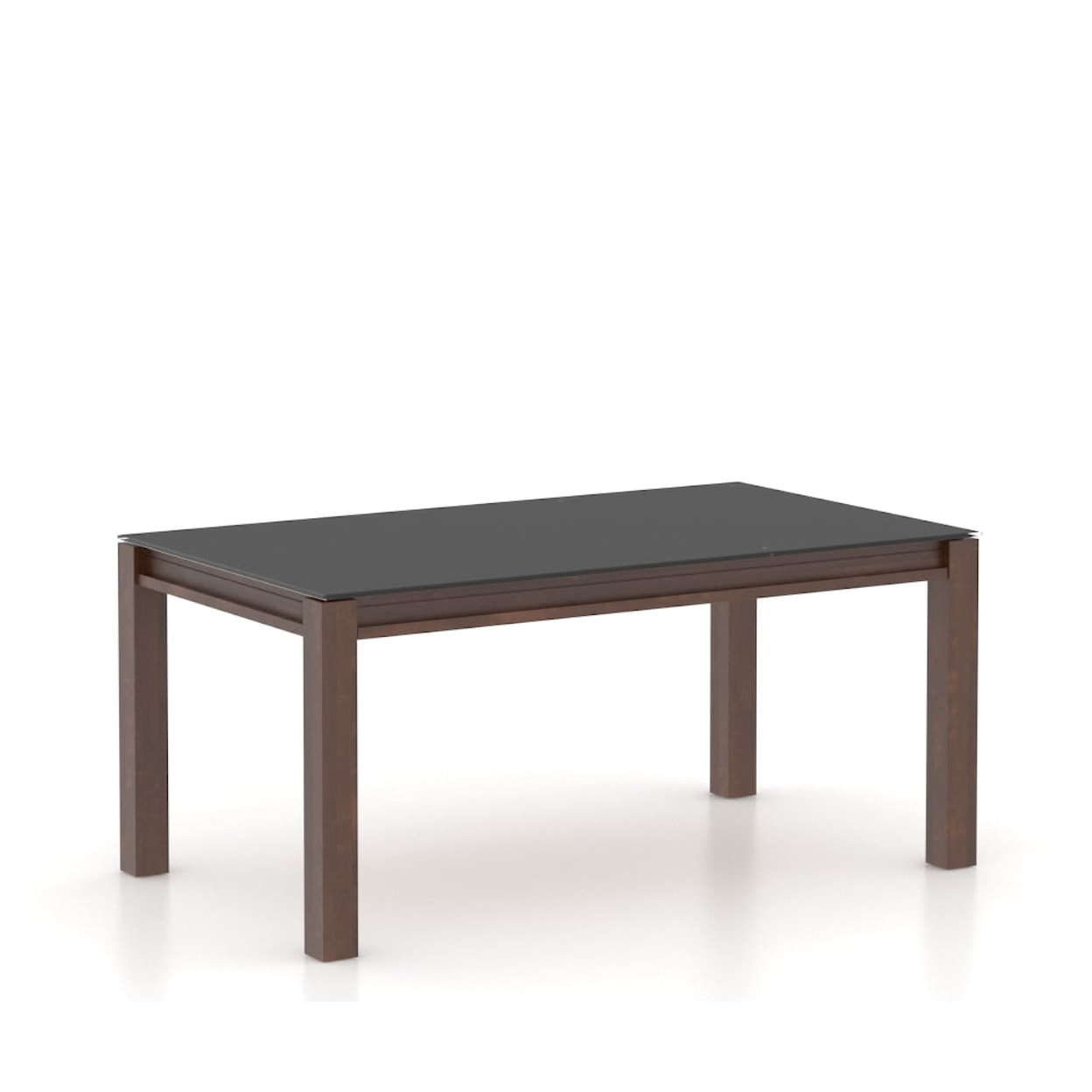 Canadel Gourmet. Customizable Dining Table w/ Glass Top