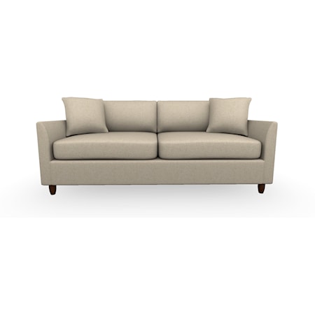 Contemporary Sofa with Full Memory Foam Sleeper