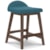 Signature Design by Ashley Lyncott Counter Height Bar Stool in Gray Fabric