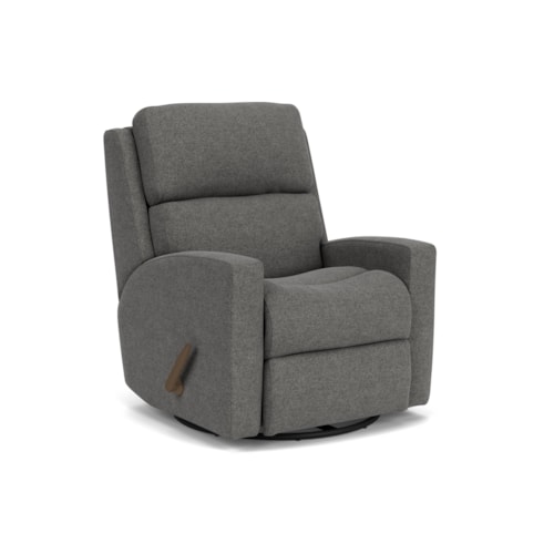 Contemporary Casual Swivel Glider Recliner