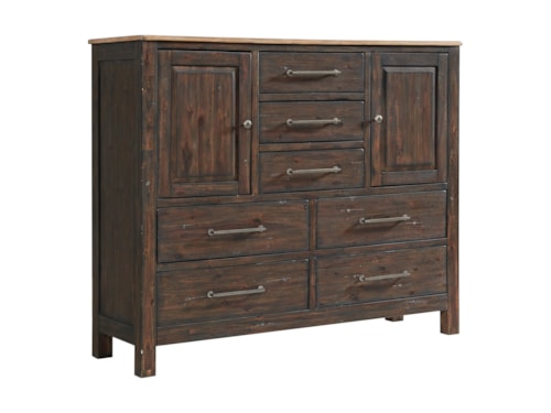 Transitional Seven-Drawer Gentleman's Chest