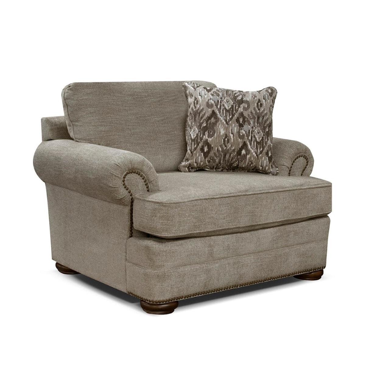 Tennessee Custom Upholstery 6M00/N Series Chair & a Half with Nailhead Trim