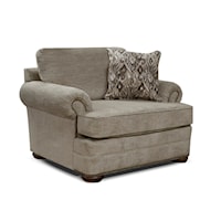 Casual Chair & a Half with Nailhead Trim