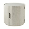 Theodore Alexander Breeze Round Side Table with Storage