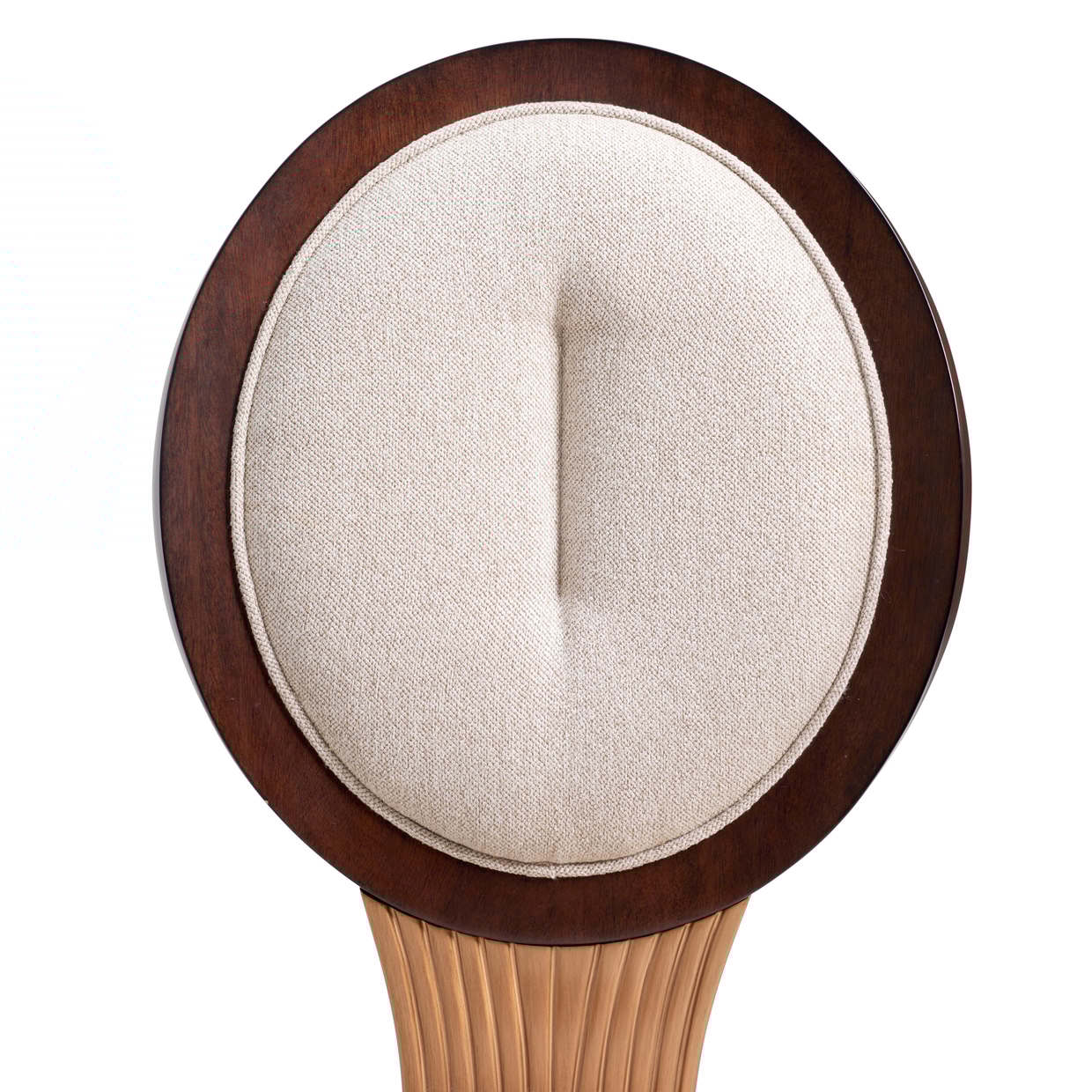 Michael Amini Camellia Field Upholstered Dining Side Chair w/Floral Motif