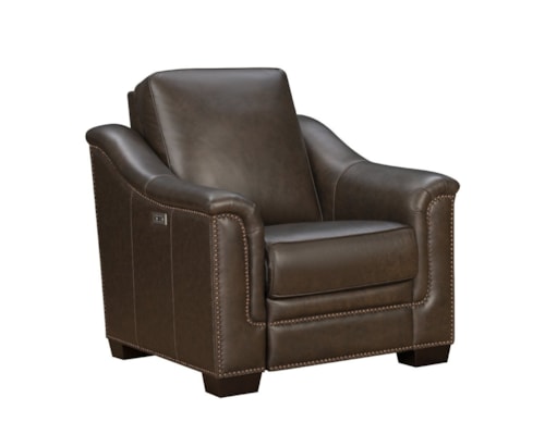 Transitional Power Recliner with USB/C Ports
