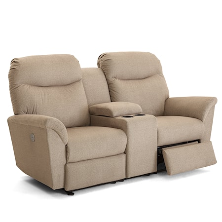 Reclining Space Saver Console Loveseat