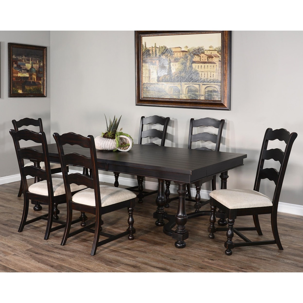 Sunny Designs Scottsdale BW 7-Piece Dining Set