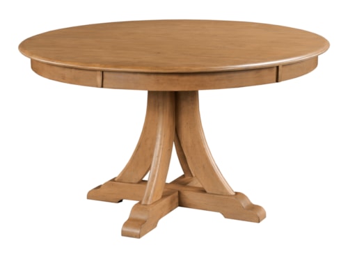 Traditional 54" Round Dining Table with Pedestal Base