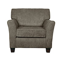 Transitional Chair with Reversible Cushions