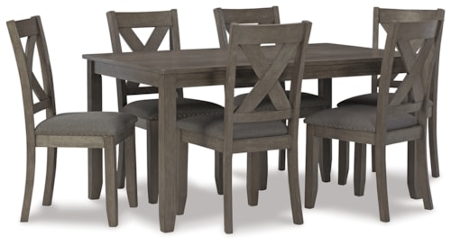 Dining Table And Chairs (Set Of 7)