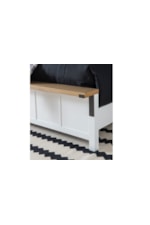 Legacy Classic Franklin Farmhouse Queen Panel Bed with Bench