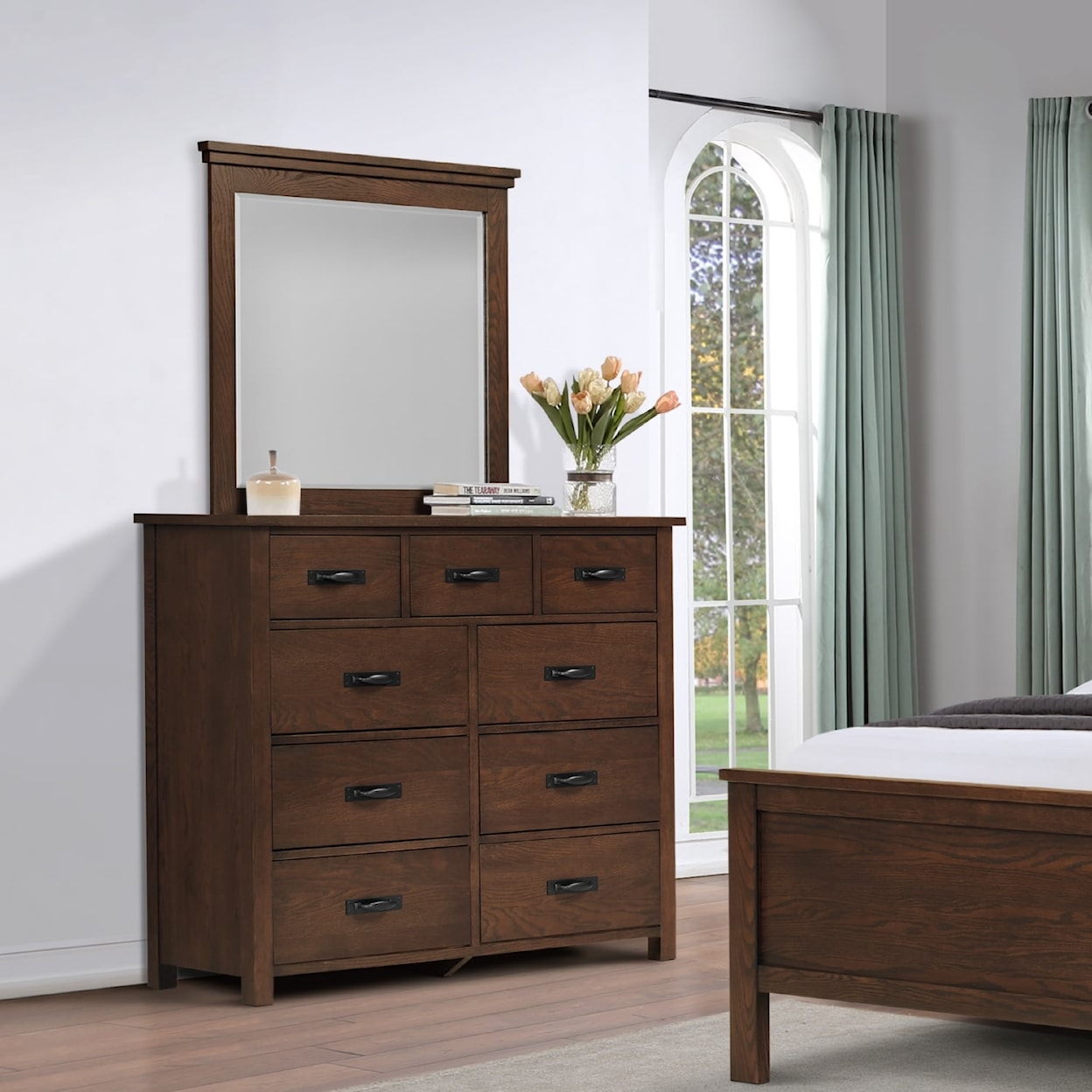 Winners Only Cumberland Bedroom Set - Cali. King Size - Dark Brown