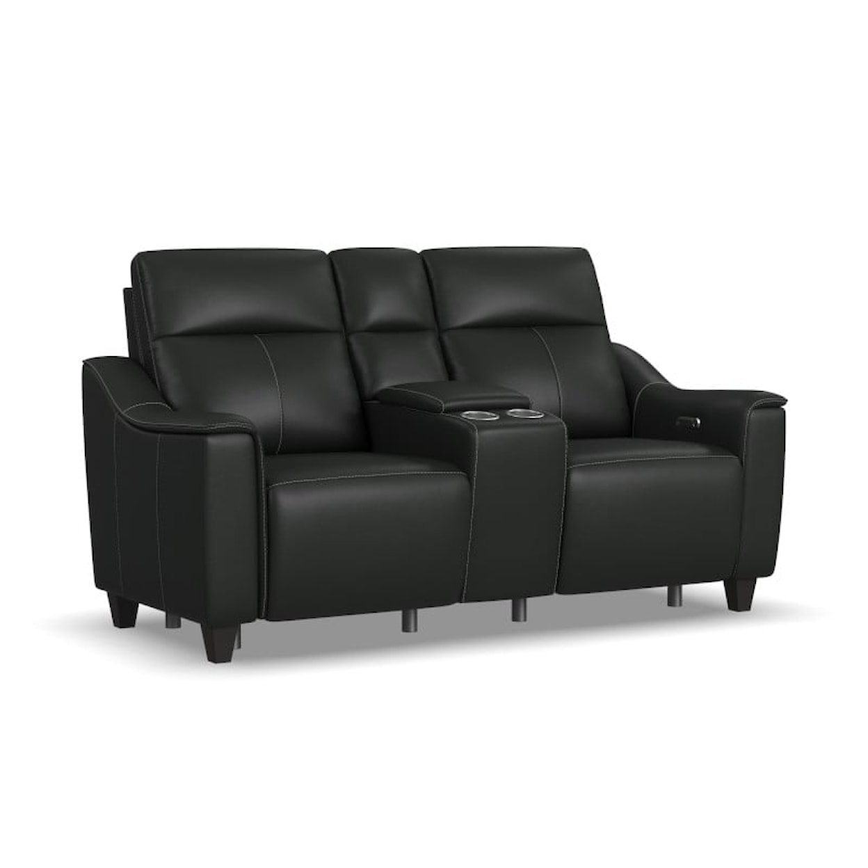 Flexsteel Walter Power Reclining Console Loveseat