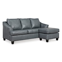 Leather Match Sofa Chaise
