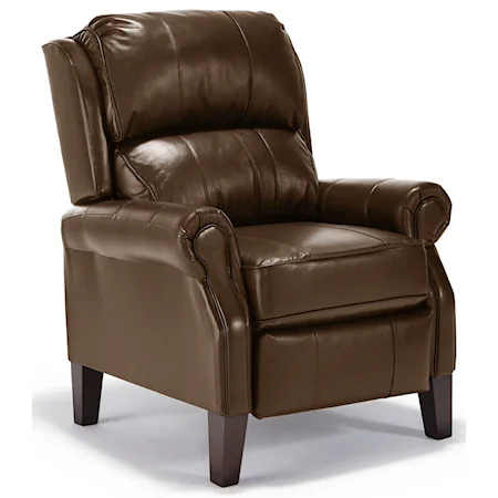 Joanna Push Back Recliner with Rolled Arms