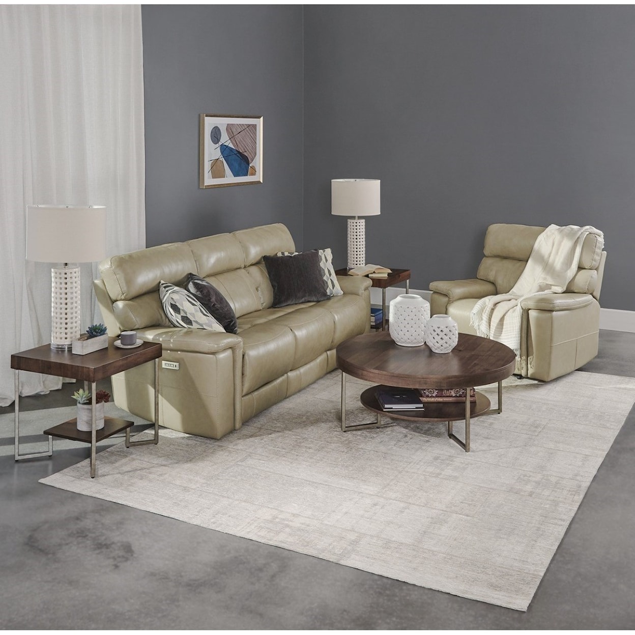 Palliser Powell Powell Wallhugger Power Recliner