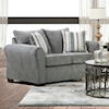 Fusion Furniture 6003 BRITTA GREYSTONE Loveseat