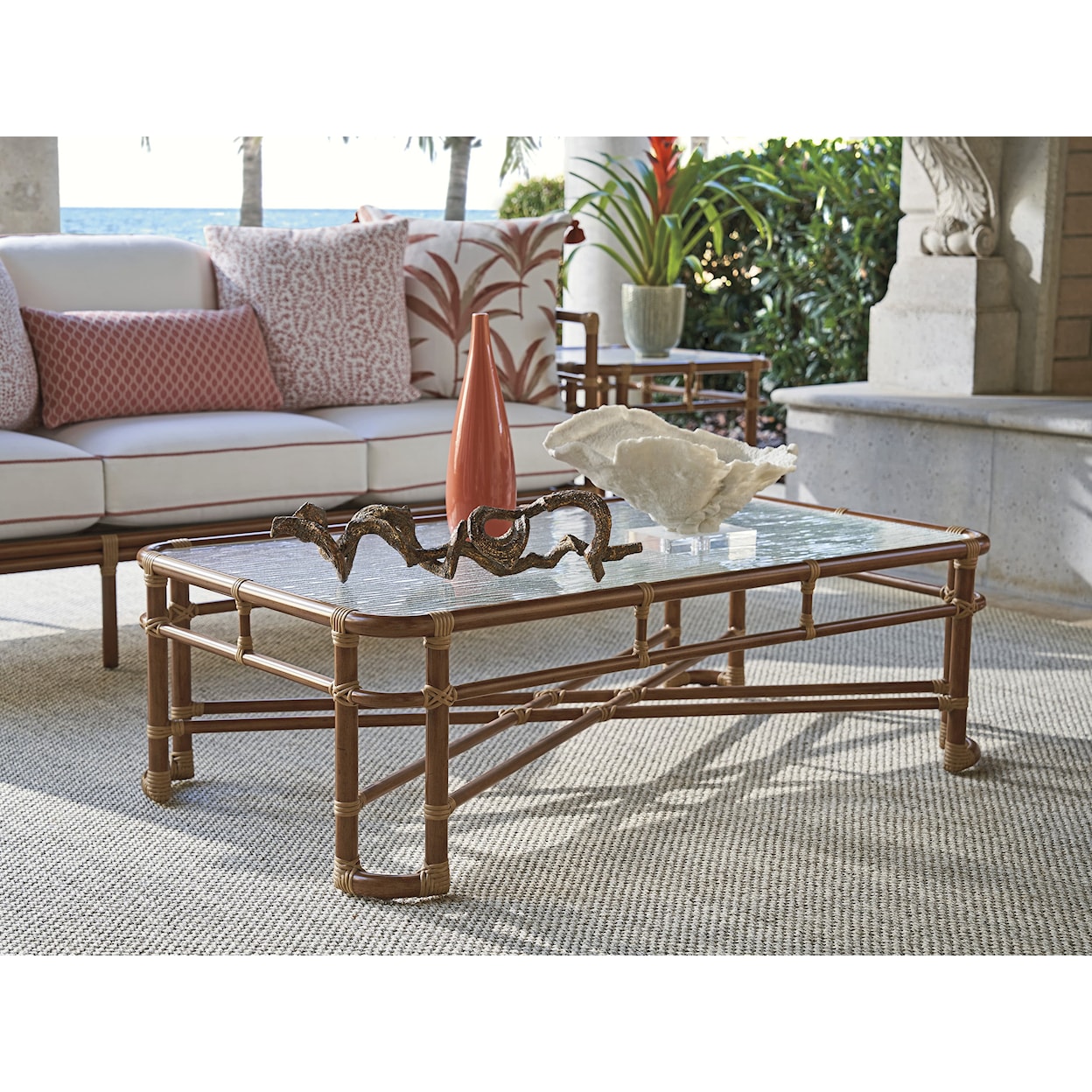 Tommy Bahama Outdoor Living Sandpiper Bay Outdoor Rectangular Cocktail Table