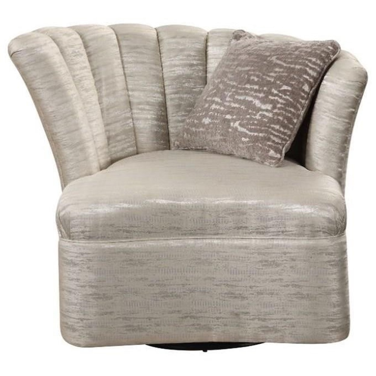 Acme Furniture Athalia Swivel Chair w/1 Pillow