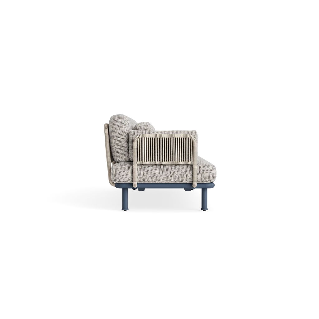 Brown Jordan Trentino 3-pc. Conversation Set w/Rope Accent