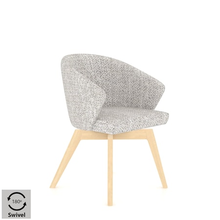 Upholstered Swivel Dining Chair