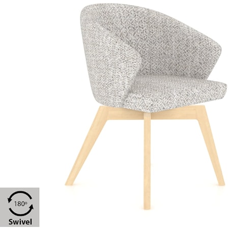 Upholstered Swivel Dining Chair