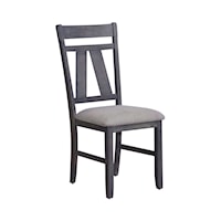 Transitional Splat Back Dining Side Chair