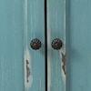 Accentrics Home Accents French Country Distressed Blue Door Chest