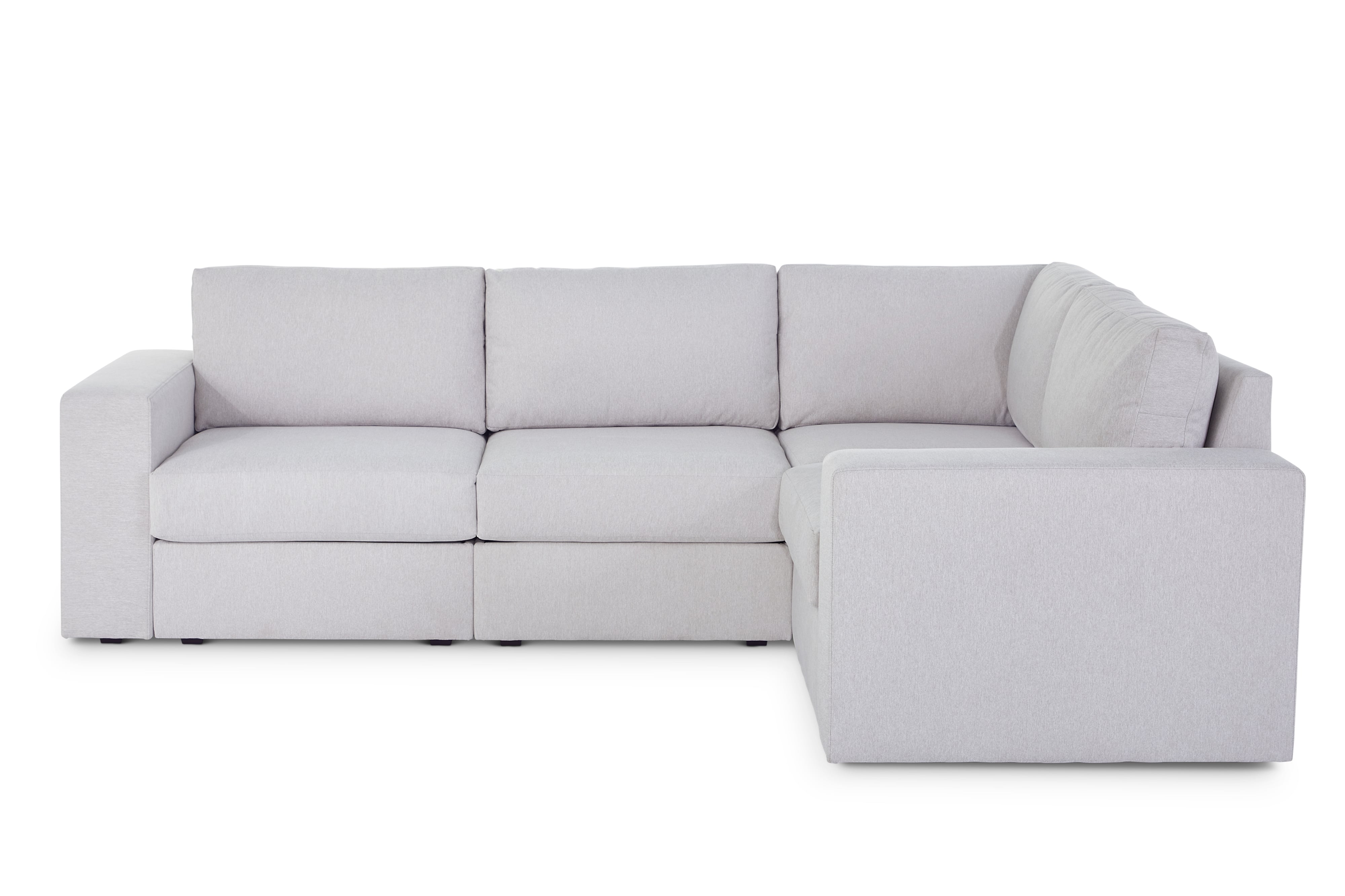 Wide-Arm 4-Seat Sectional Sofa
