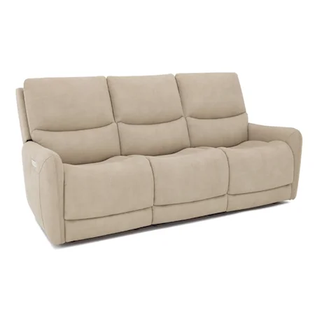 Contemporary Reclining Sofa with USB Ports