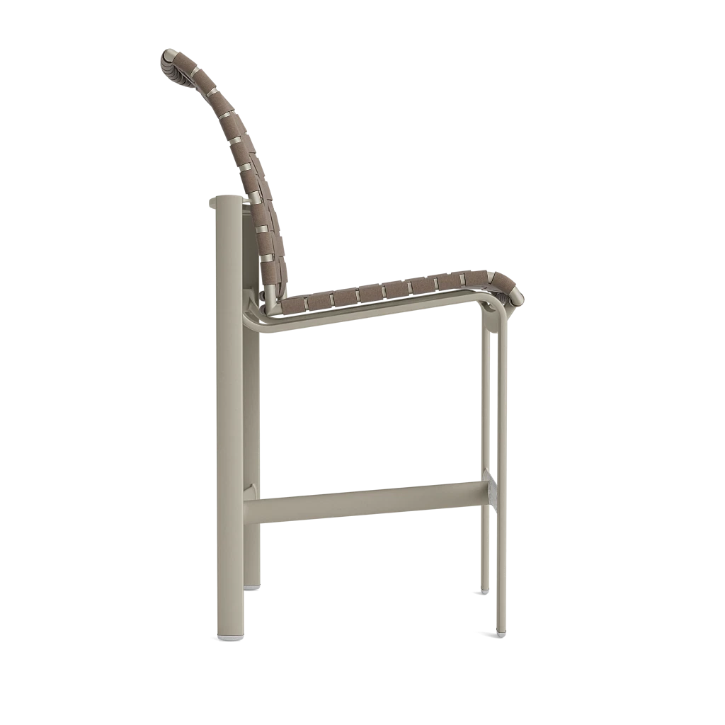 Brown Jordan Softscape Casual Strap Full-Back Barstool