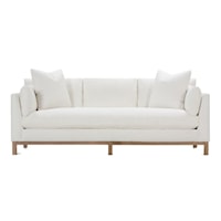 Contemporary 90" Bench Cushion Sofa with Loose Pillow Back