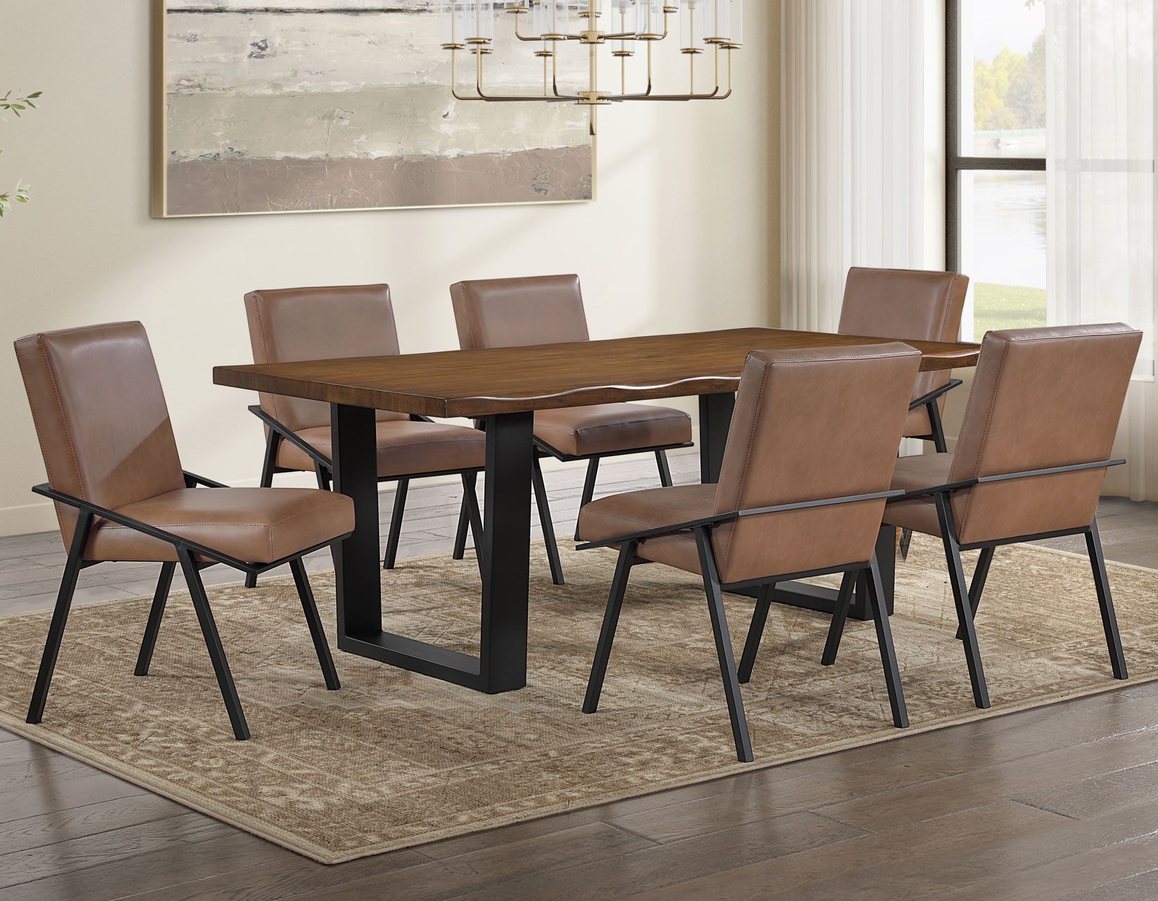 Steve Silver Tucson 78" Rect. Live-Edge Dining Table
