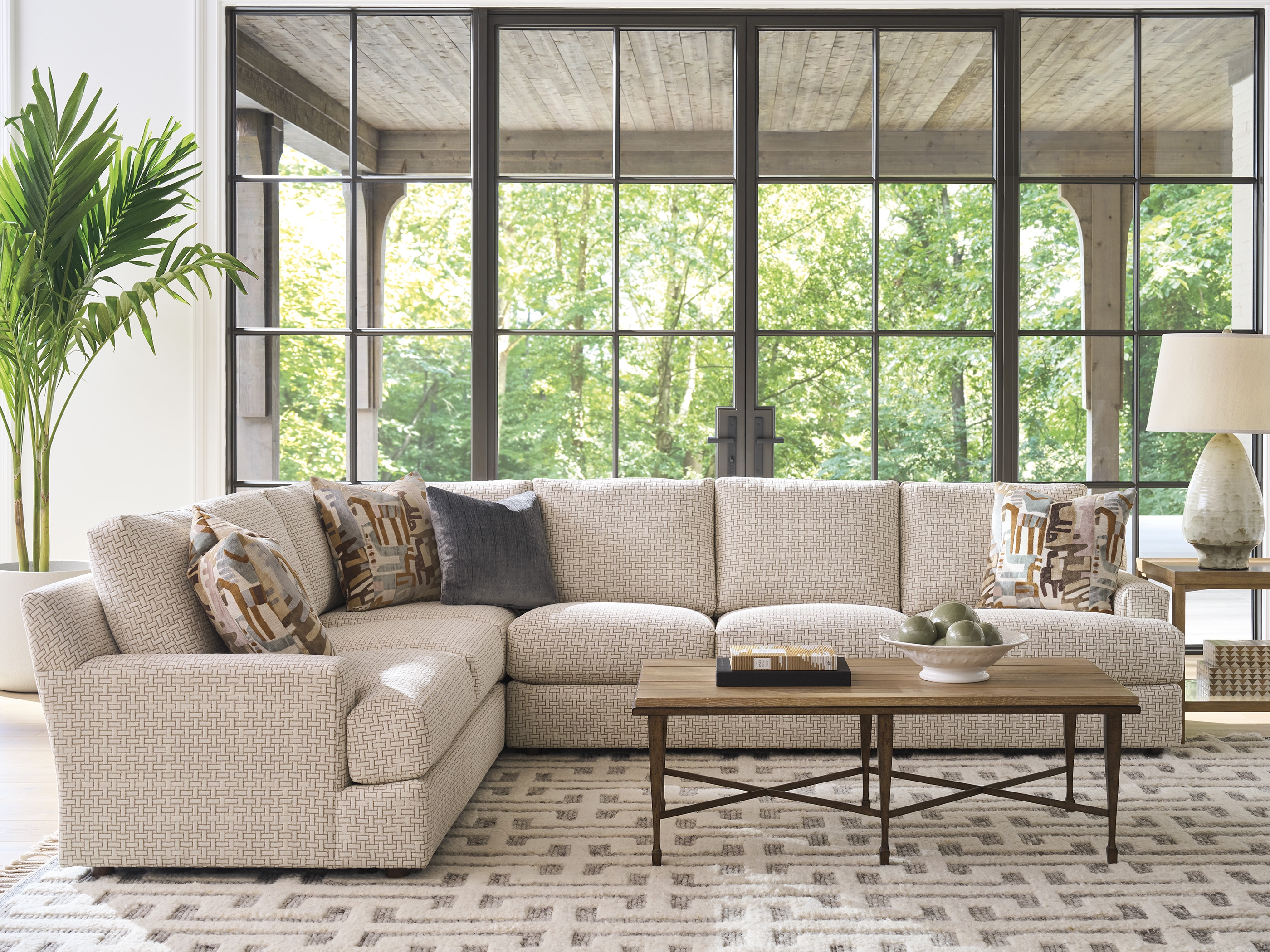 Barclay Butera Montecito Catalonia Rectangular Metal Cocktail Table