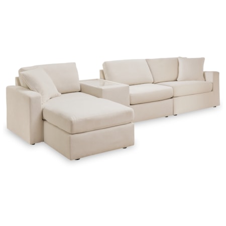 4-piece Sectional And Ottoman