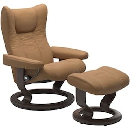 Medium Reclining Chair with Classic Base