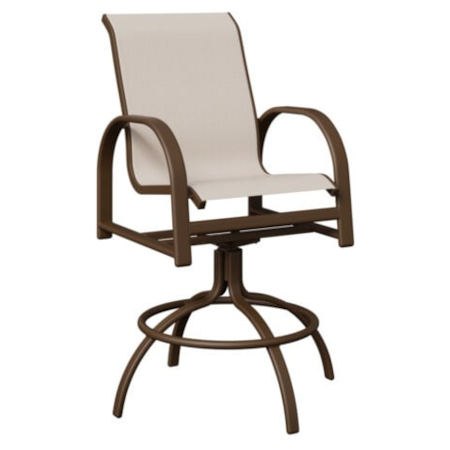 Sling Swivel Bar Chair