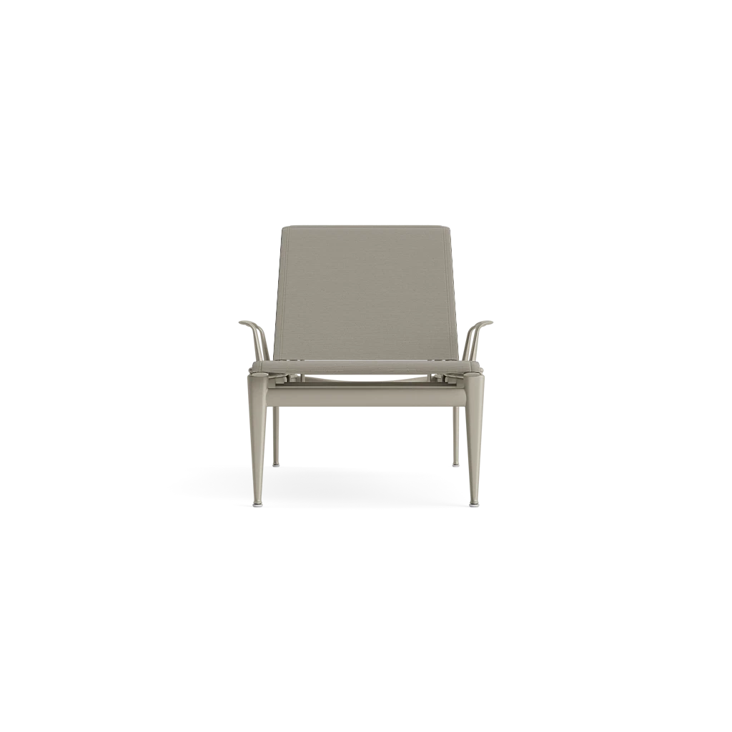 Stacking Adj. Sling Chaise Lounge w/Armrests